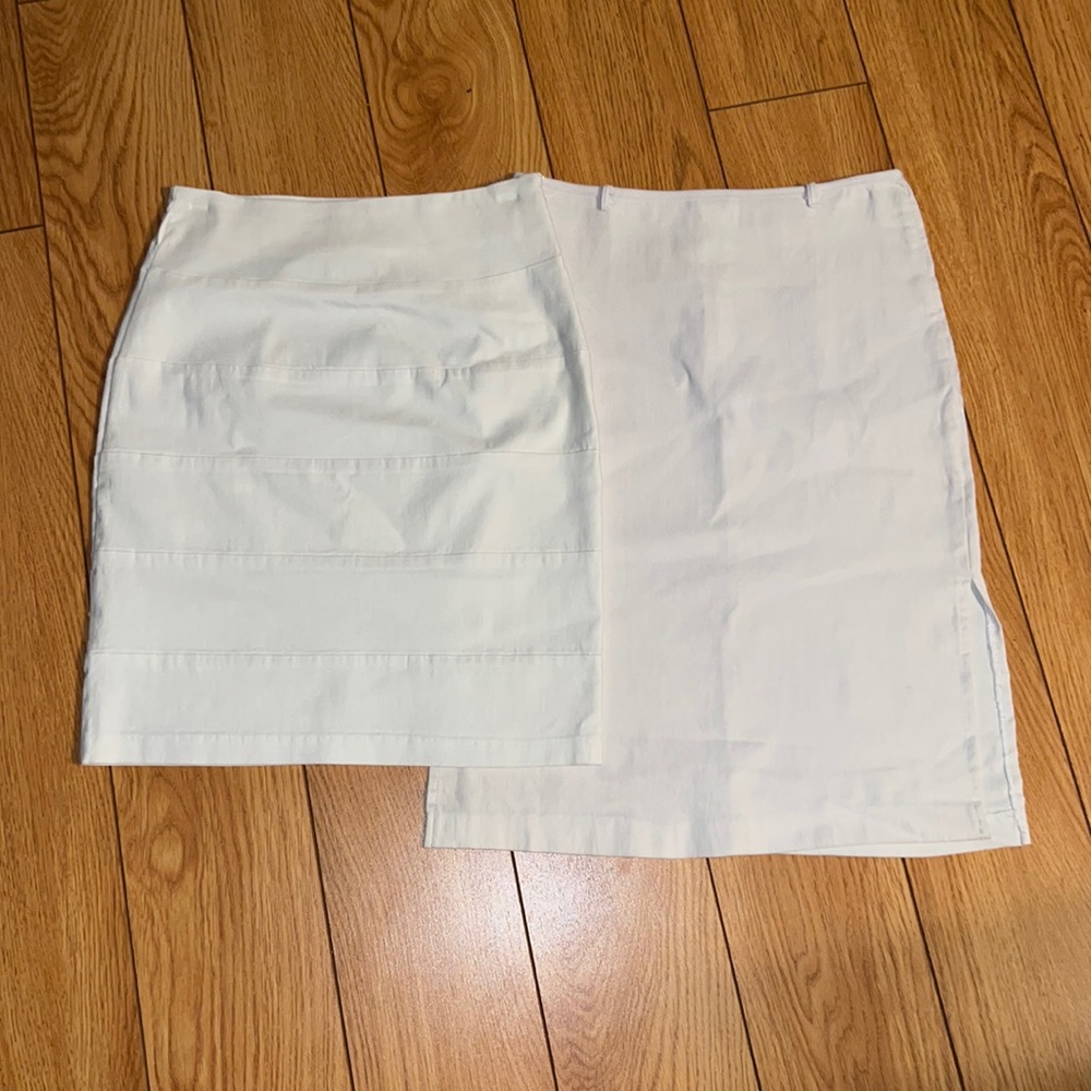 LAST CALL Bundle of white skirts